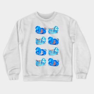 Luv Bunnies Galore - Navy, Teal and Rose Gold Crewneck Sweatshirt